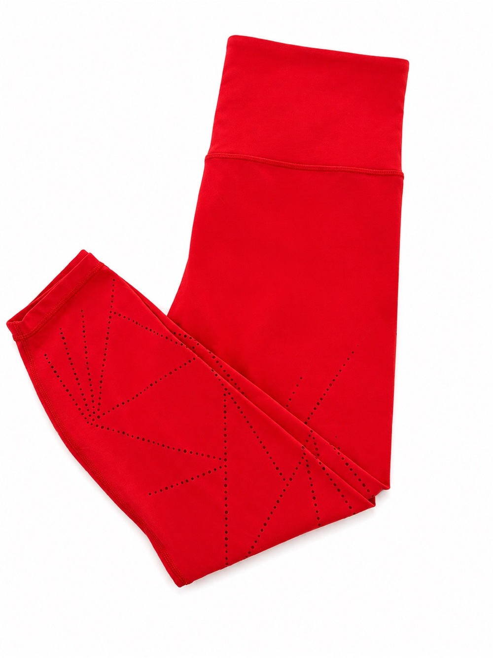 Athleta Bright Red High-Rise Performance Cropped Leggings
